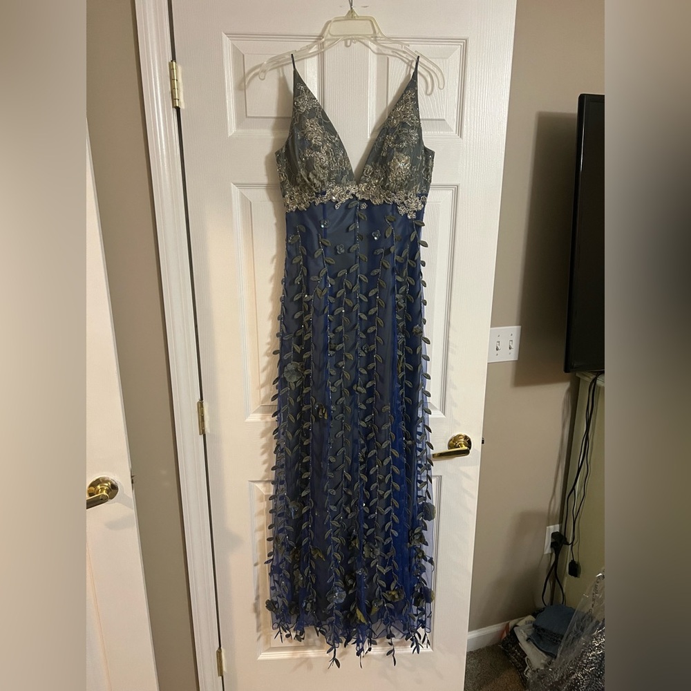 Mon Cheri Blue Maxi Dress